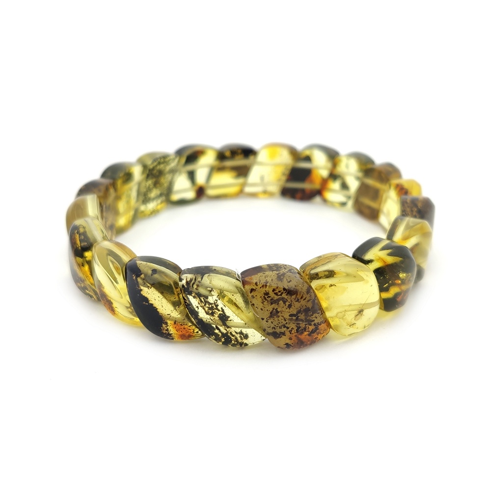 Браслет "Змейка" янтарь